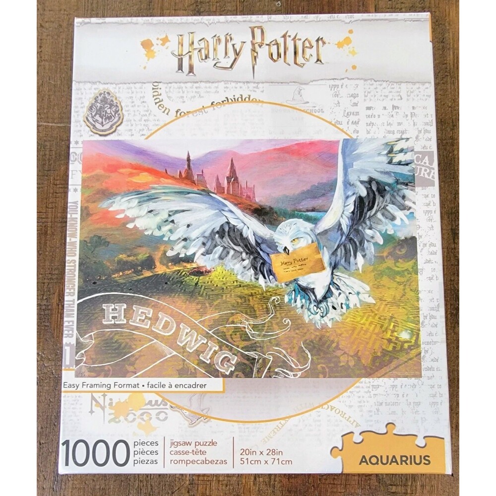 Aquarius Harry Potter Hedwig Owl 1000 Piece Jigsaw Puzzle 20"x28"  BRAND NEW